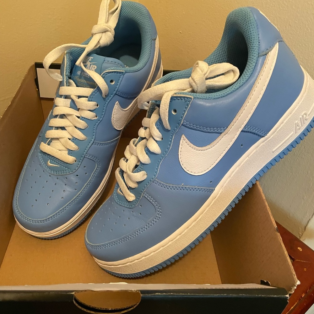 Nike Sneakers in a size 8 men - 9.5 women in Baby Blue color.